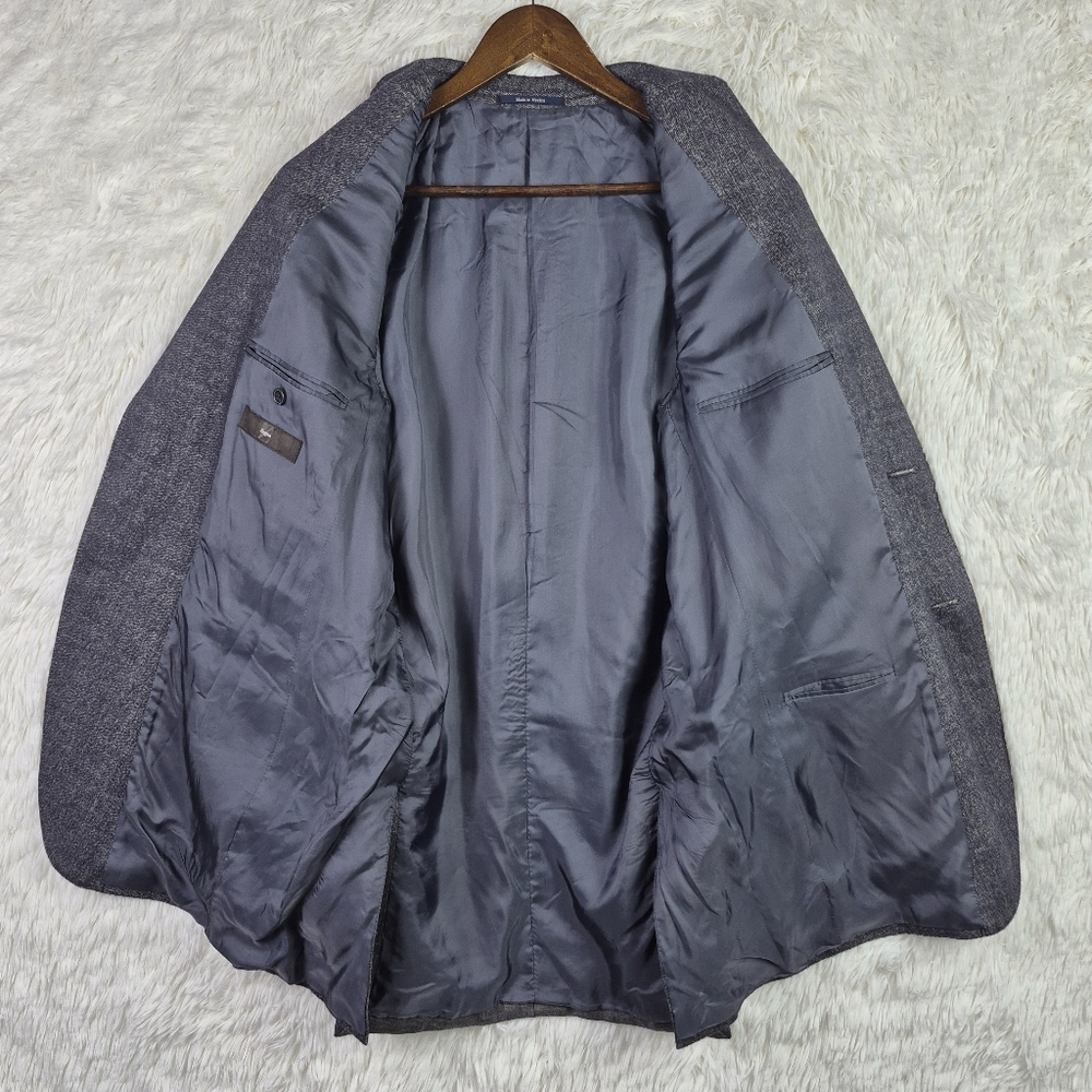 Ermenegildo "Z" Zegna Light 42L Charcoal Soft Wool Cashmere Blazer Quiet Luxury - Picture 4 of 14